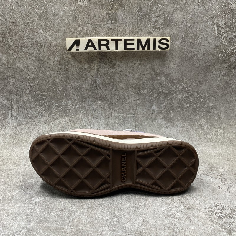 Ch*el Trainer Sneaker In Purple Pink