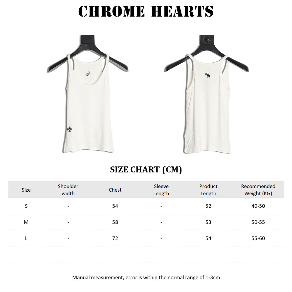 Ch**me He**ts CH knitting Vest