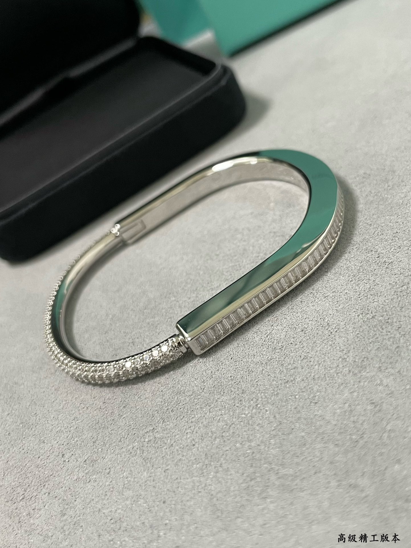 T*f*ny & Co. T Lock Square Diamond Bracelet