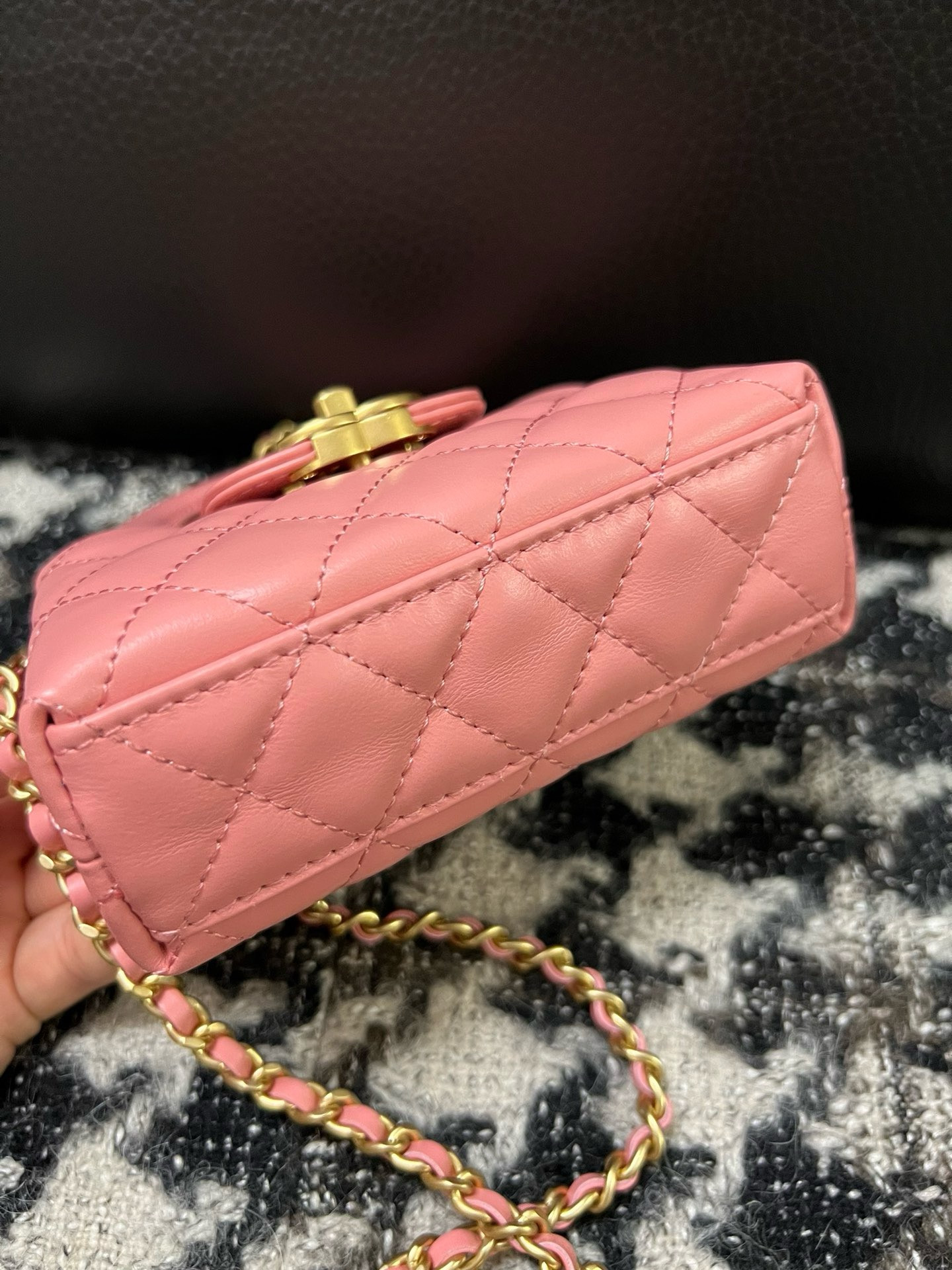 Ch*el Mini Kelly 8×12.5×4cm