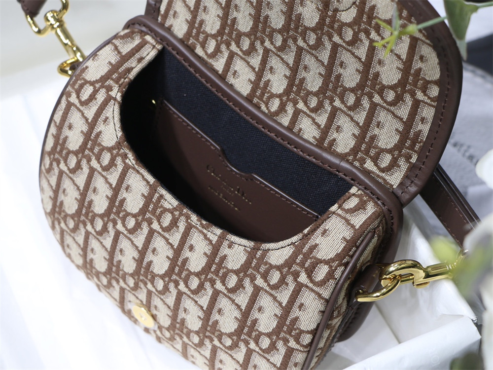 MEDIUM D*0r BOBBY BAG brown D*0r Oblique Jacquard