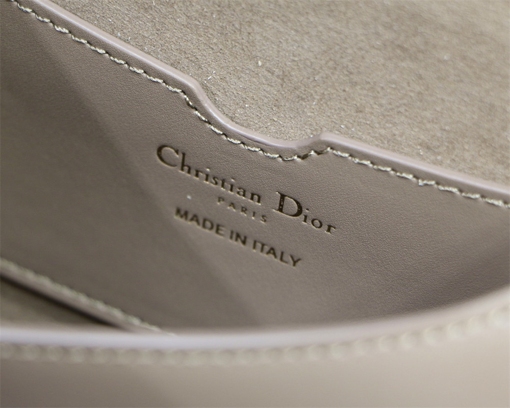 MEDIUM D*0r BOBBY BAG brown Box Calfskin