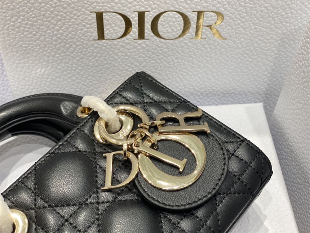 D*0r MINI LADY D-JOY BAG Black 16 x 9 x 5 CM