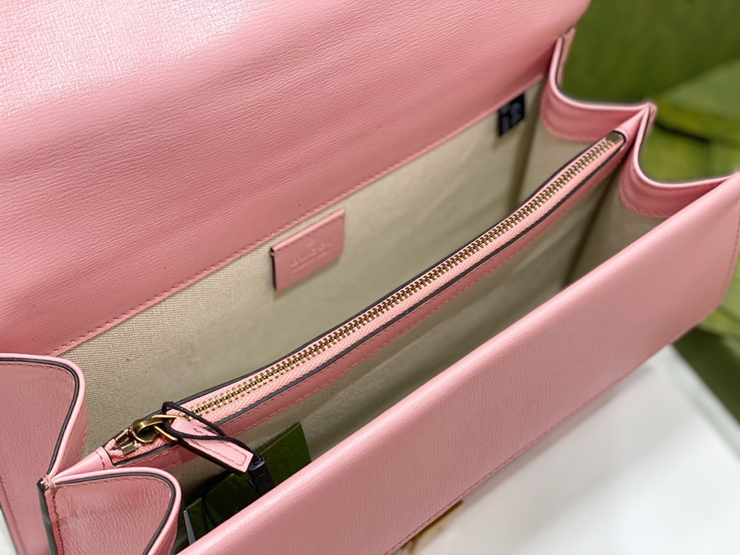 G*u*i DIONYSUS SMALL SHOULDER BAG PINK RED 11"Wx7"Hx3.5"D