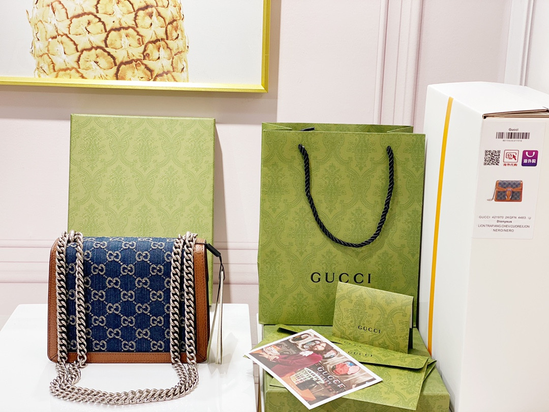 G*u*i DIONYSUS GG S*p*e MINI BAG 8"Wx5"Hx2.3"D