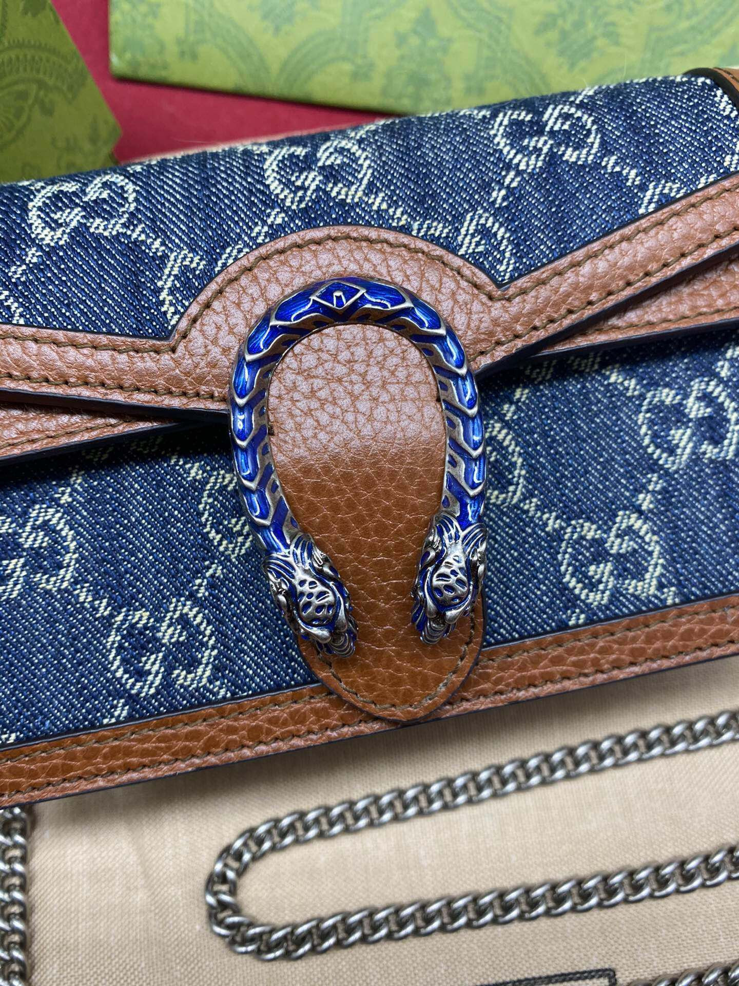 G*u*i DIONYSUS GG S*p*e S*pER MINI BAG 6.5"Wx3.9"Hx1.6"D