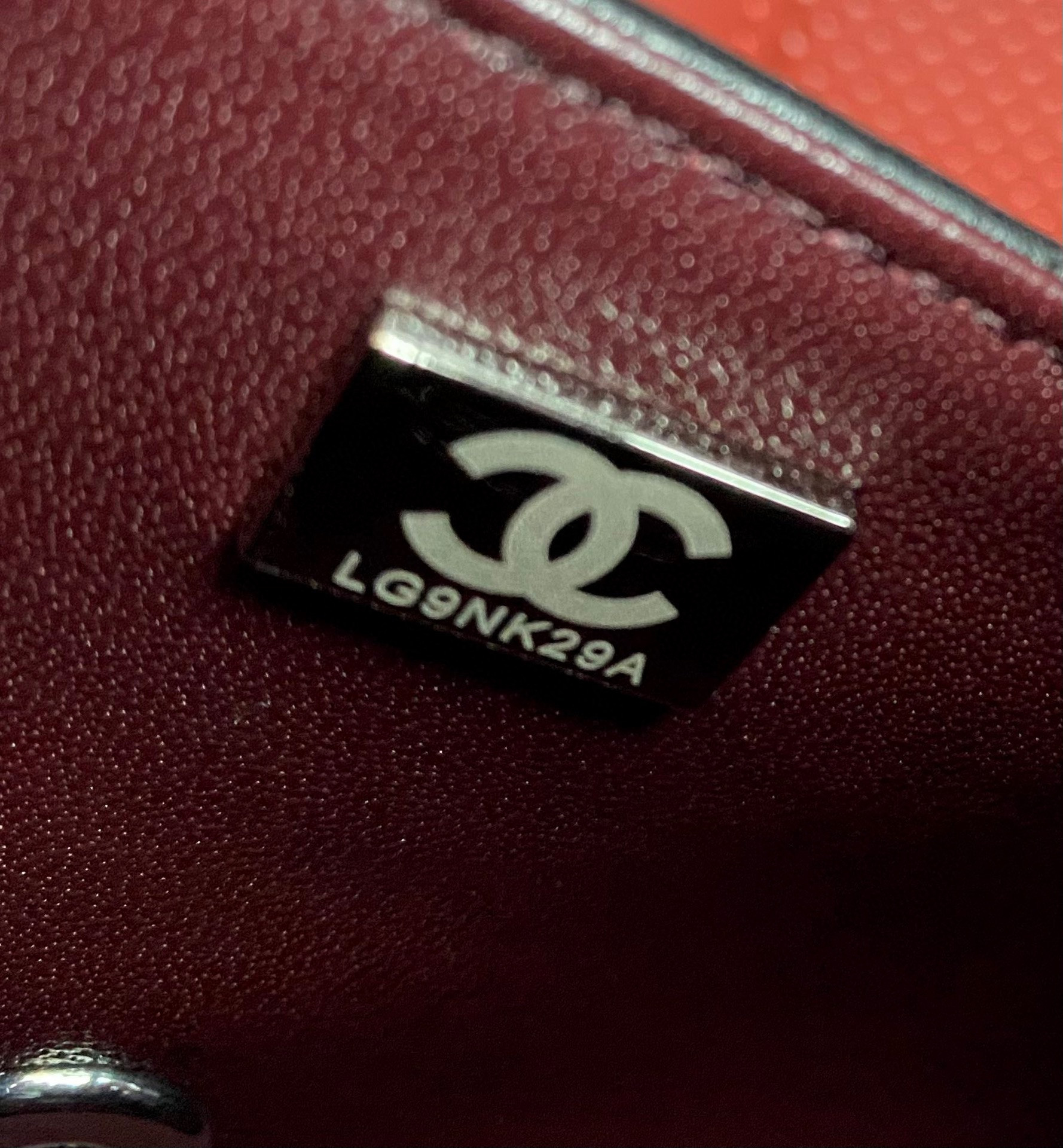 Ch*el MINI FLAP BAG BLACK 4.7 × 7.8 × 2.3 in