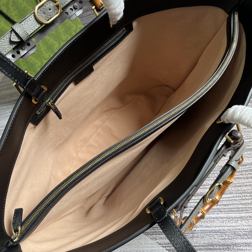 G*u*i DIANA LARGE TOTE BAG Black 40W x 34H x 21D CM