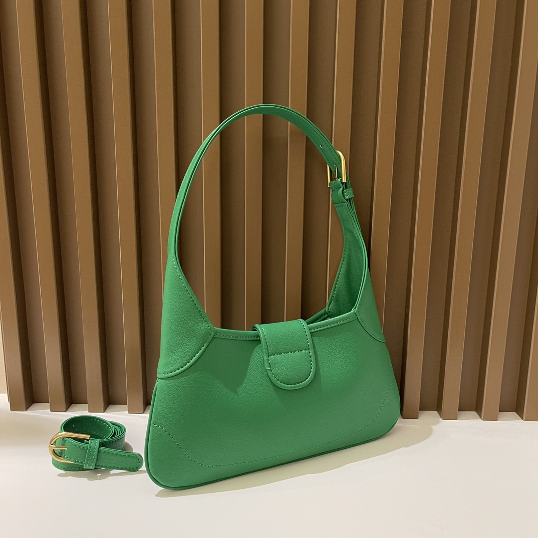 G*u*i APHRODITE SHOULDER BAG GREEN 27 X 13.5 X 2 cm