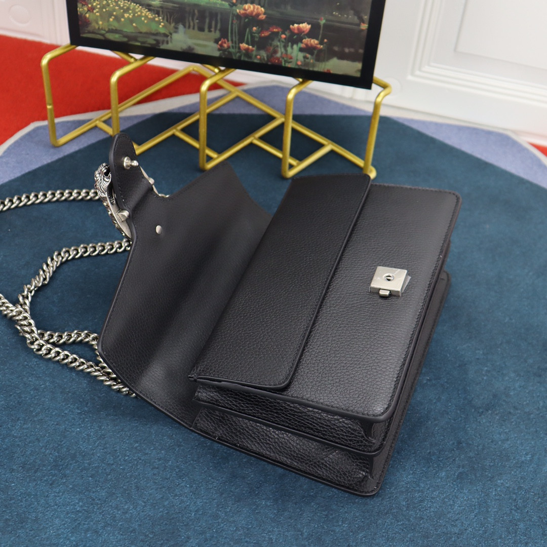 G*u*i DIONYSUS SMALL SHOULDER BAG BLACK 28x18x9cm