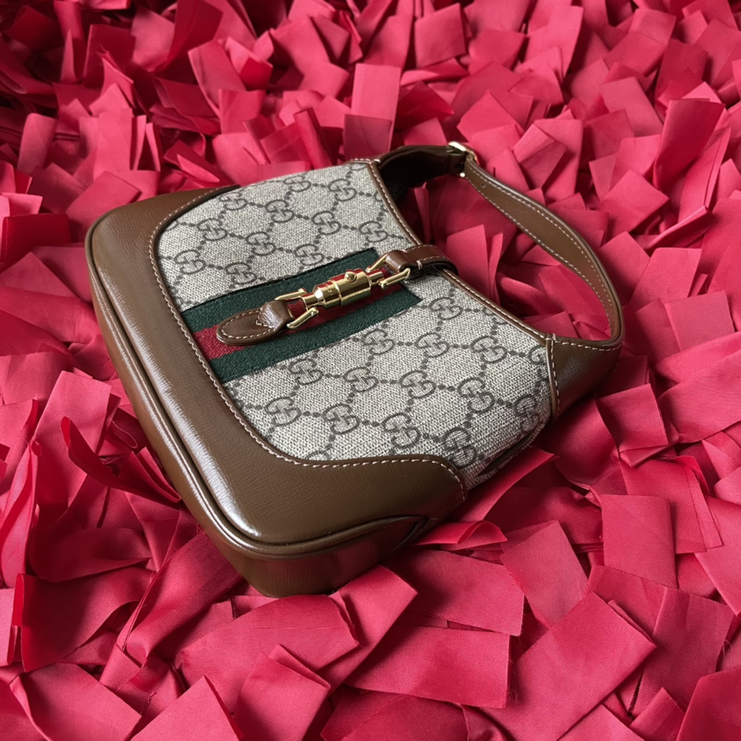 G*u*i JACKIE 1961 MINI SHOULDER BAG 7.5"W x 5.1"H x 1.2"D