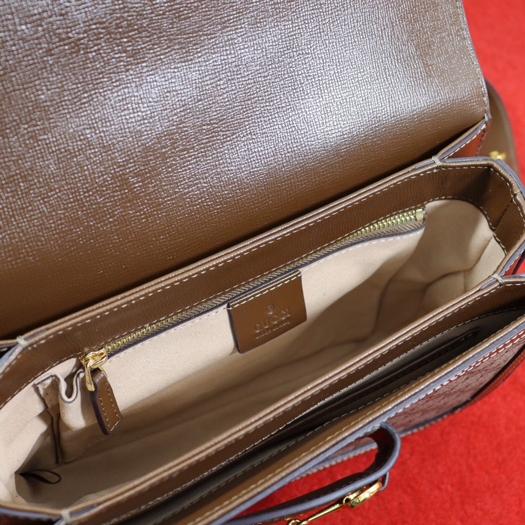 G*u*i HORSEBIT 1955 SHOULDER BAG 9.8"W x 7"H x 3.1"D