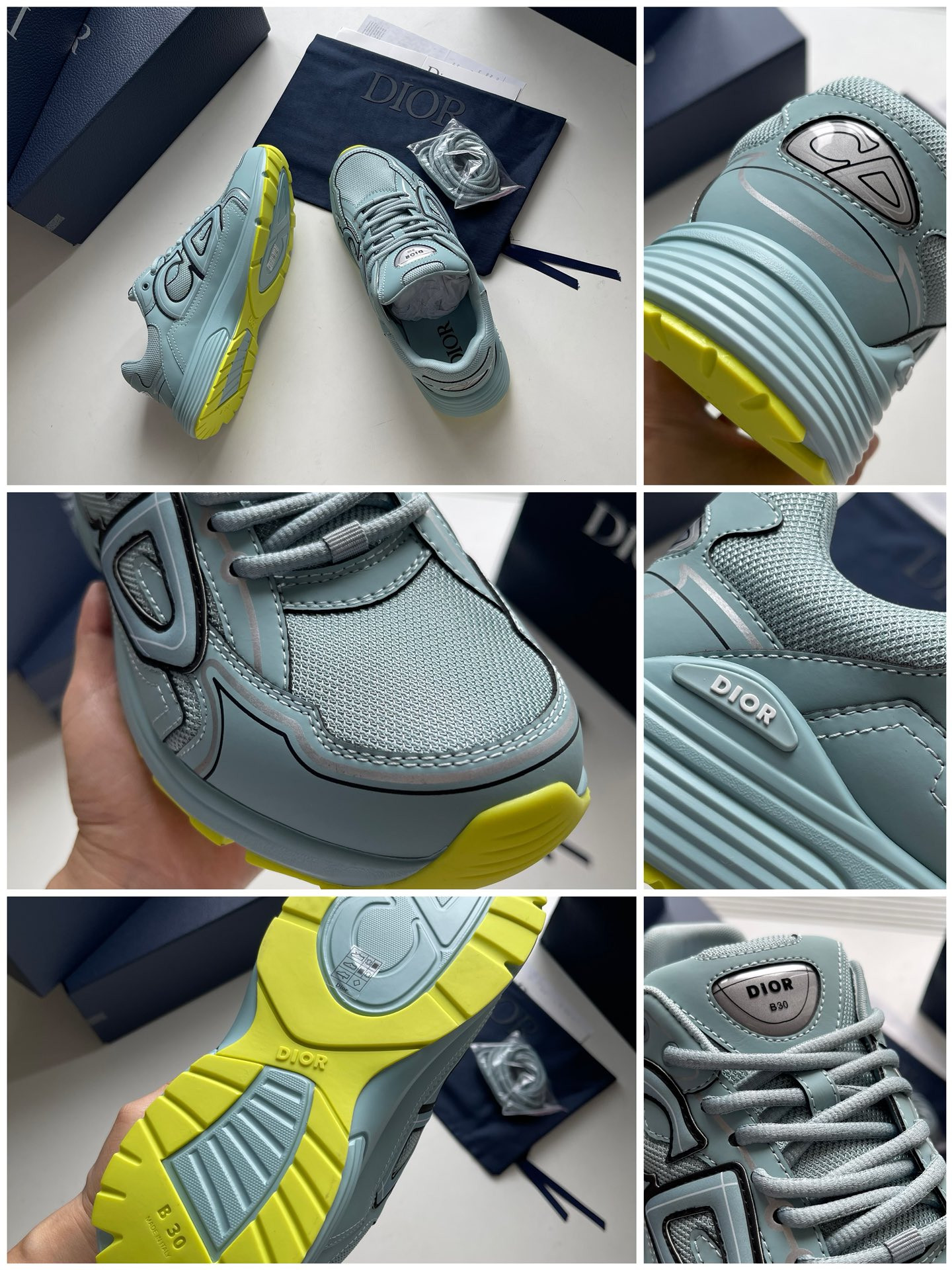 UA D*0r B30 Sneaker Blue Mesh and Technical Fabric