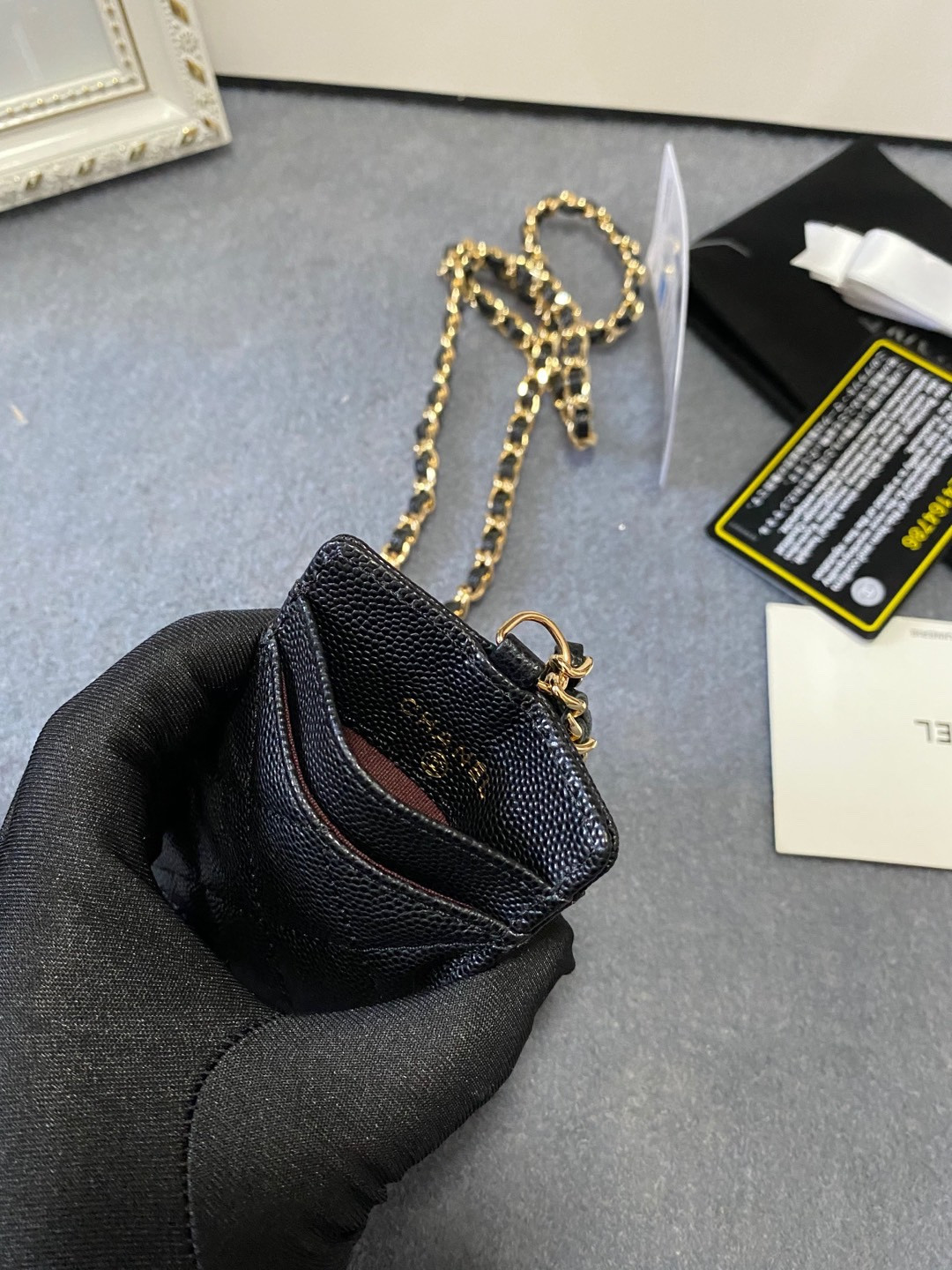 Ch*el CARD HOLDER 10.5 x7 x  0.5cm