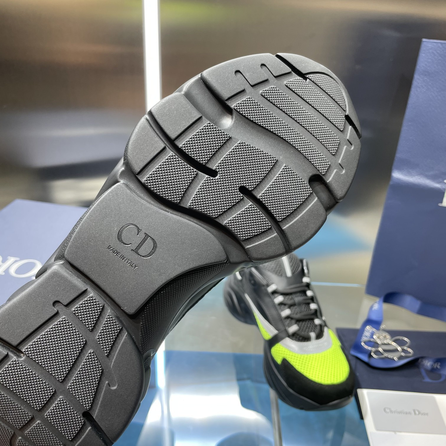 UA D*0r B22 black and green Sneaker