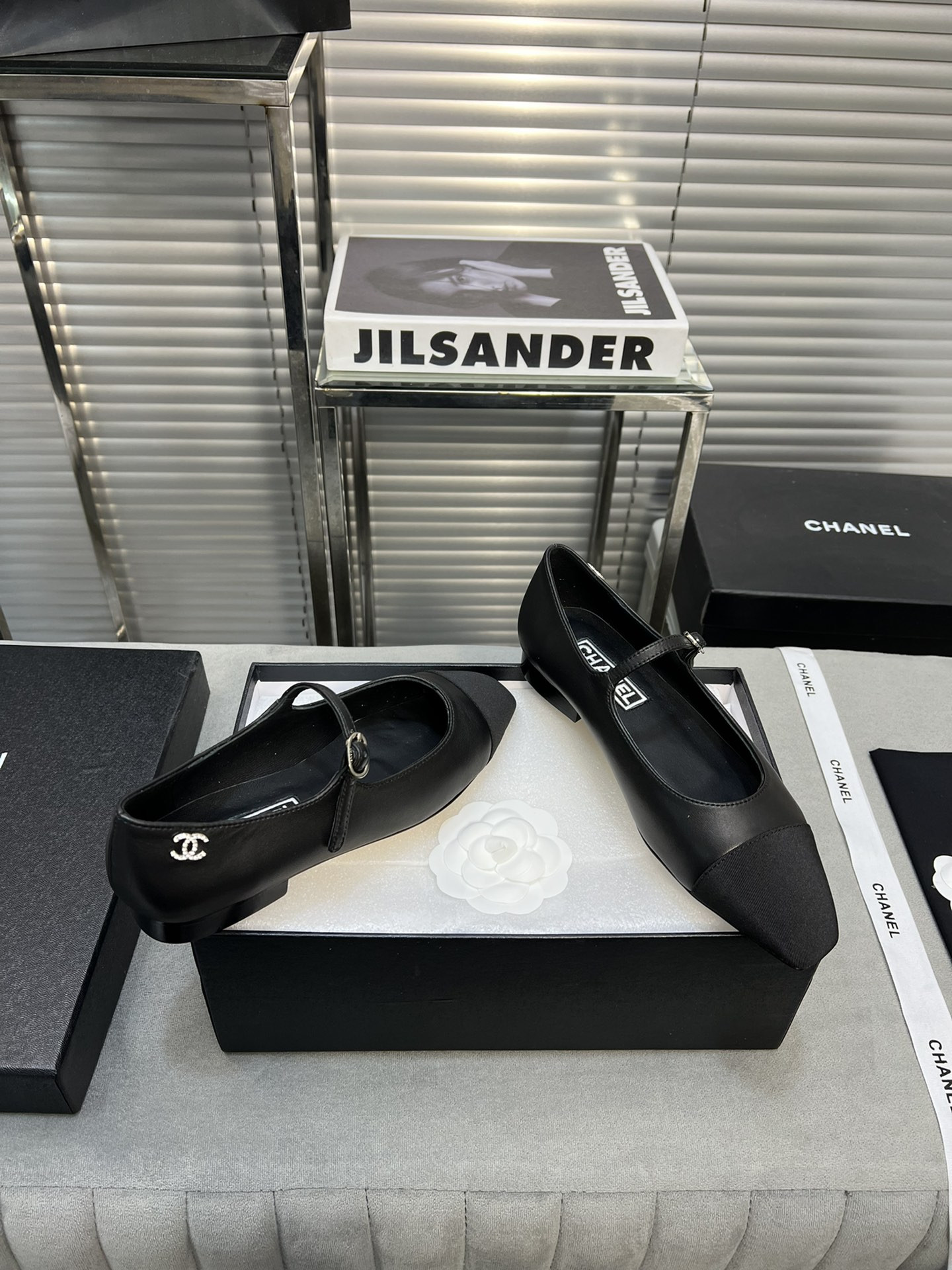 UA Ch*el MARY JANES  Lambskin