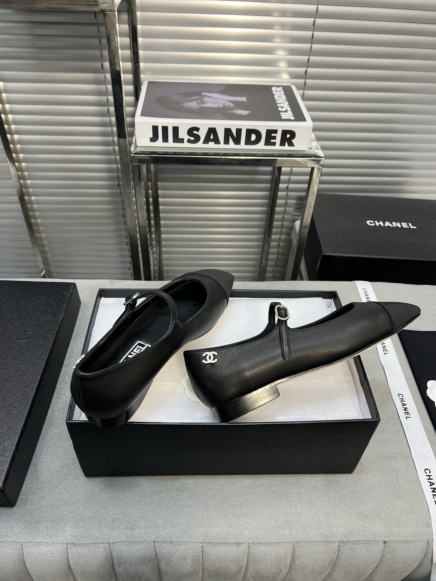 UA Ch*el MARY JANES  Lambskin