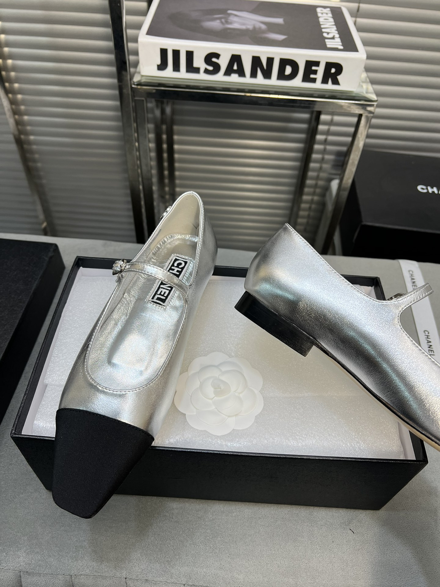 UA Ch*el MARY JANES  Lambskin