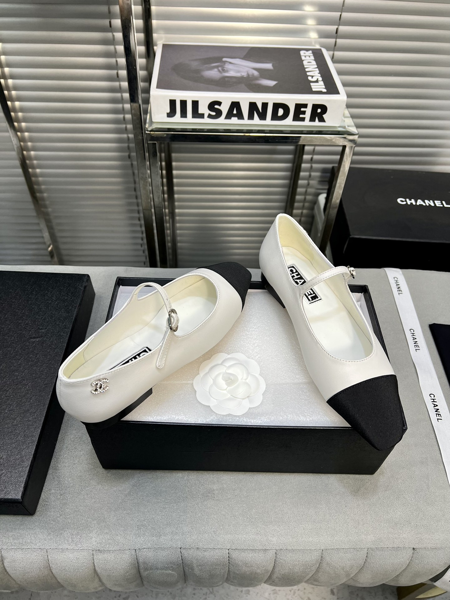 UA Ch*el MARY JANES  Lambskin