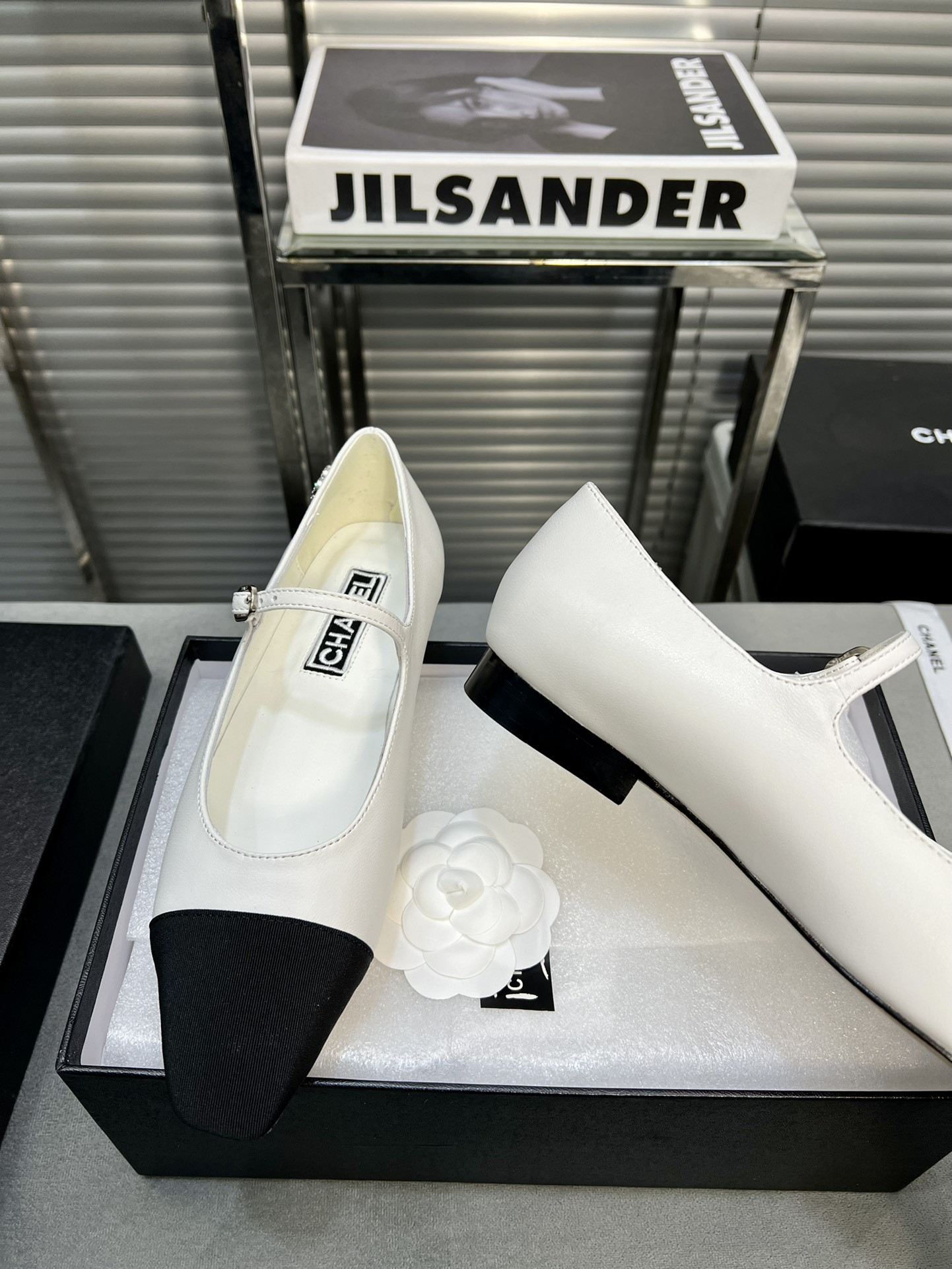 UA Ch*el MARY JANES  Lambskin