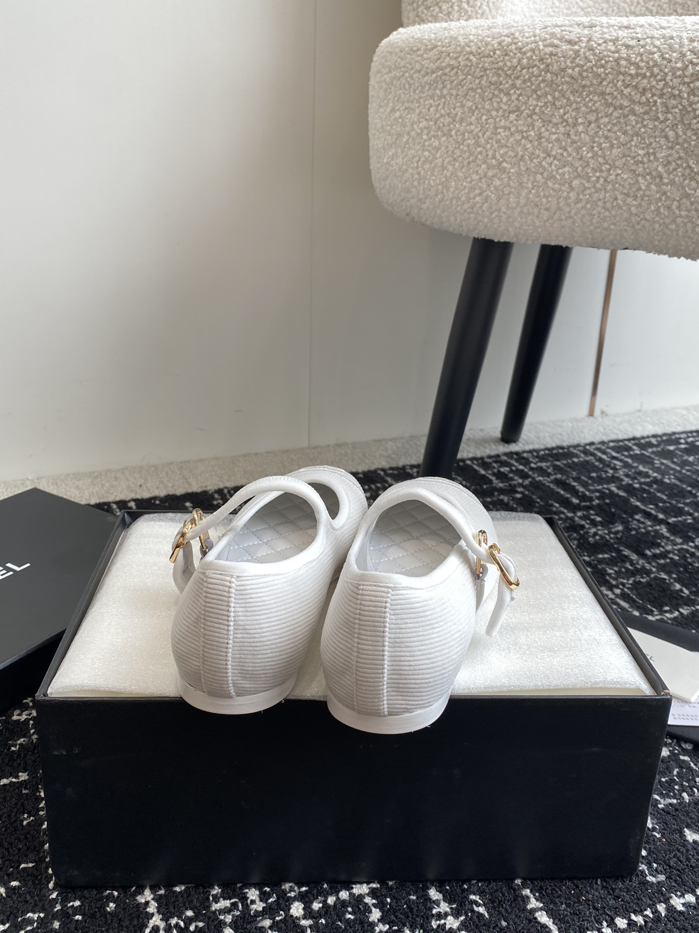 UA Ch*el MARY JANES Cotton & Silk