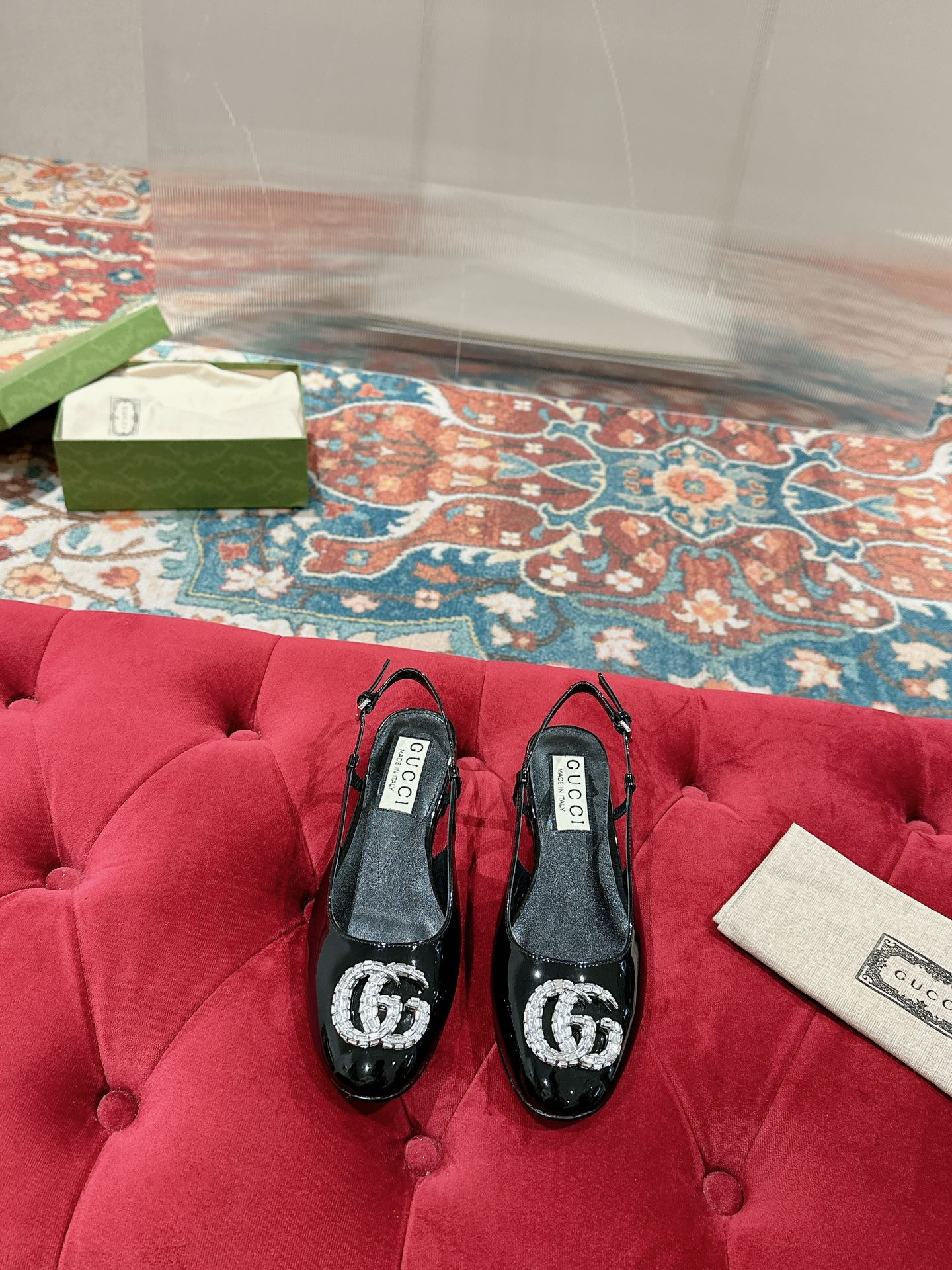 UA G*u*i BALLERINA WITH DOUBLE G