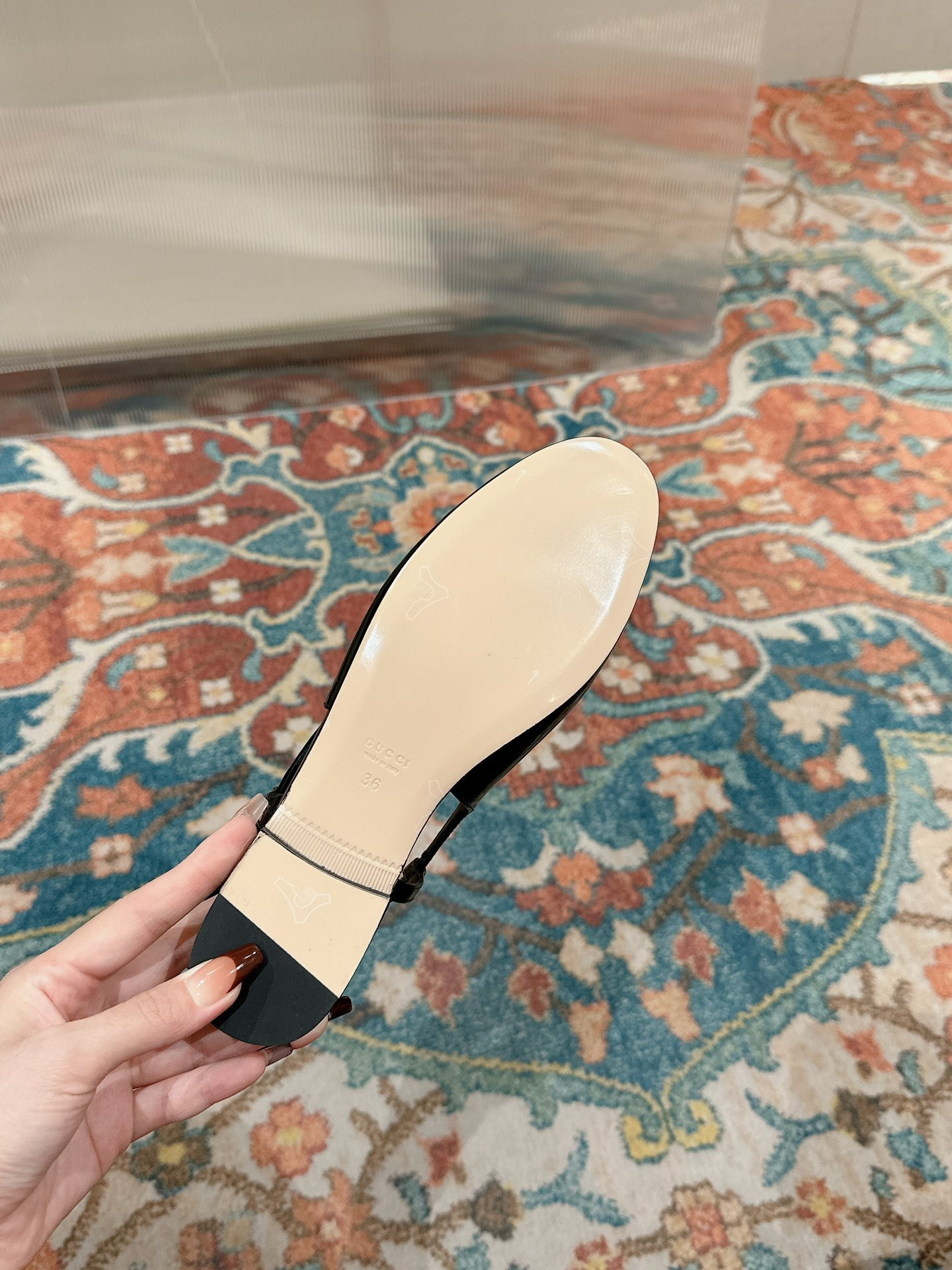 UA G*u*i BALLERINA WITH DOUBLE G