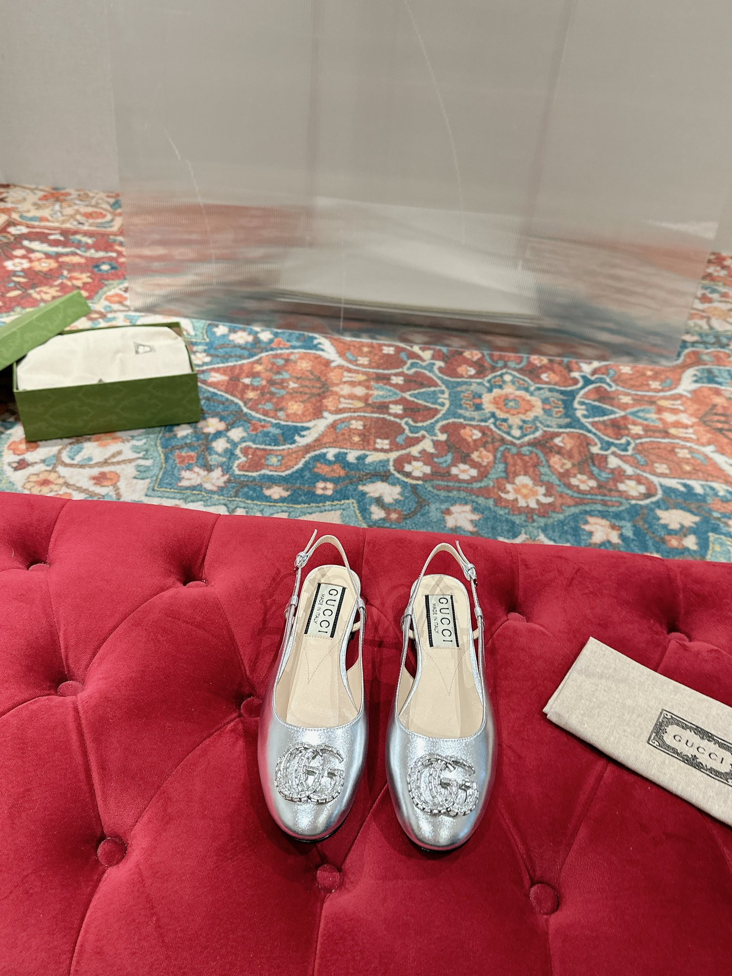 UA G*u*i BALLERINA WITH DOUBLE G