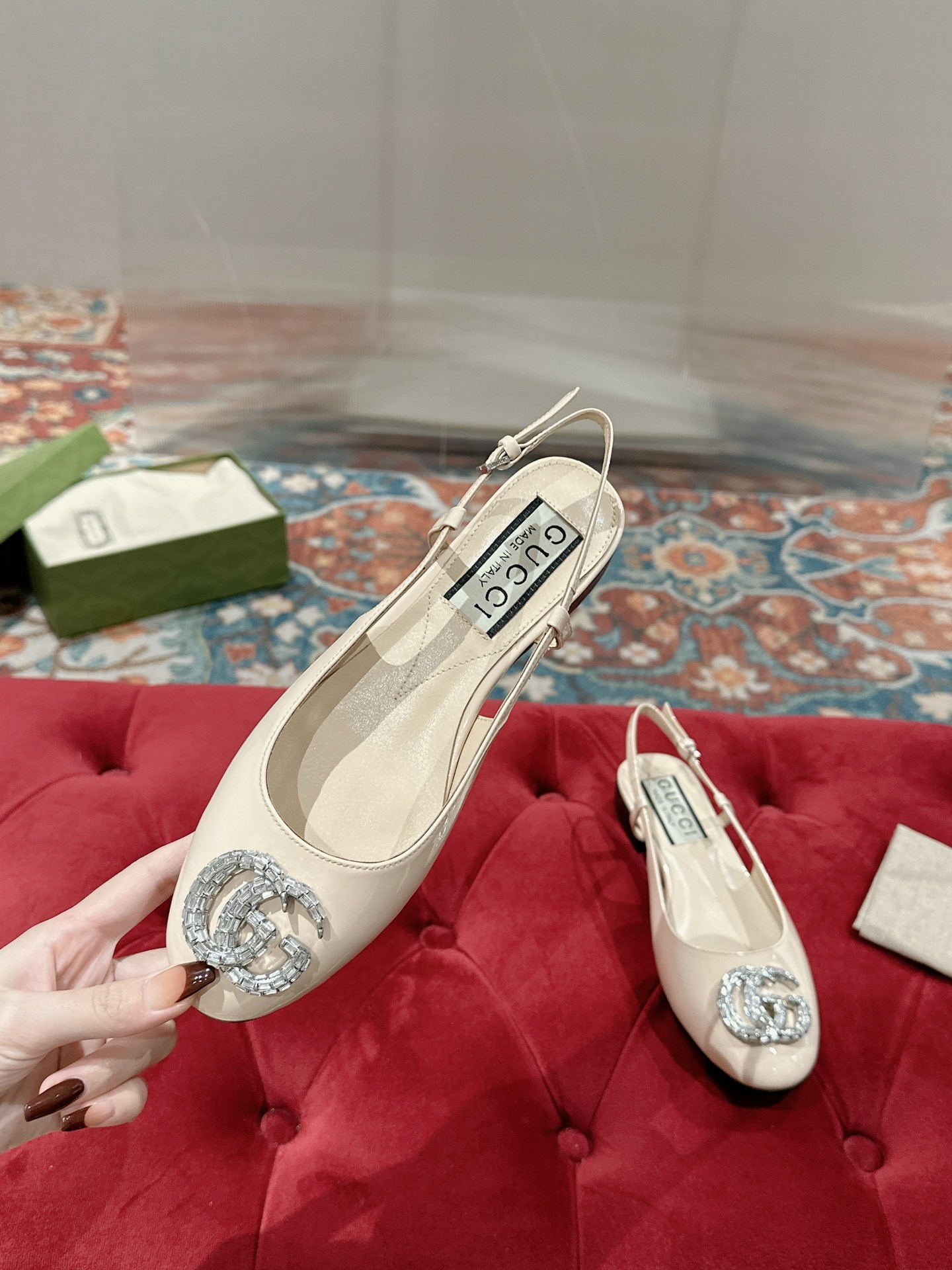 UA G*u*i BALLERINA WITH DOUBLE G