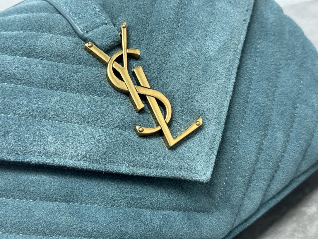 Y*L LOULOU QUILTED SUEDE 23x17x9cm