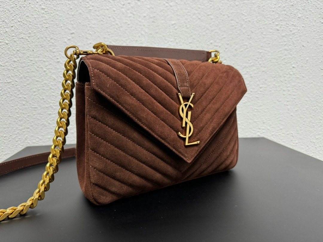 Y*L LOULOU QUILTED SUEDE 23x17x9cm