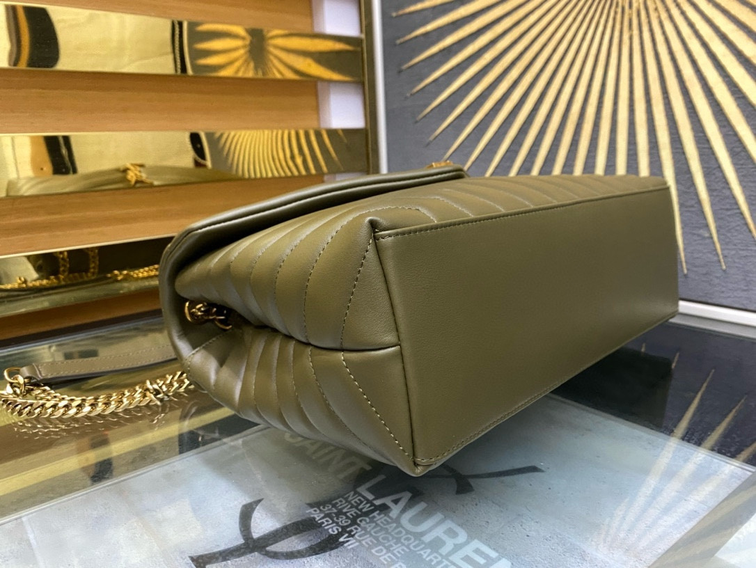 Y*L LOULOU QUILTED LEATHER 32x22x9cm