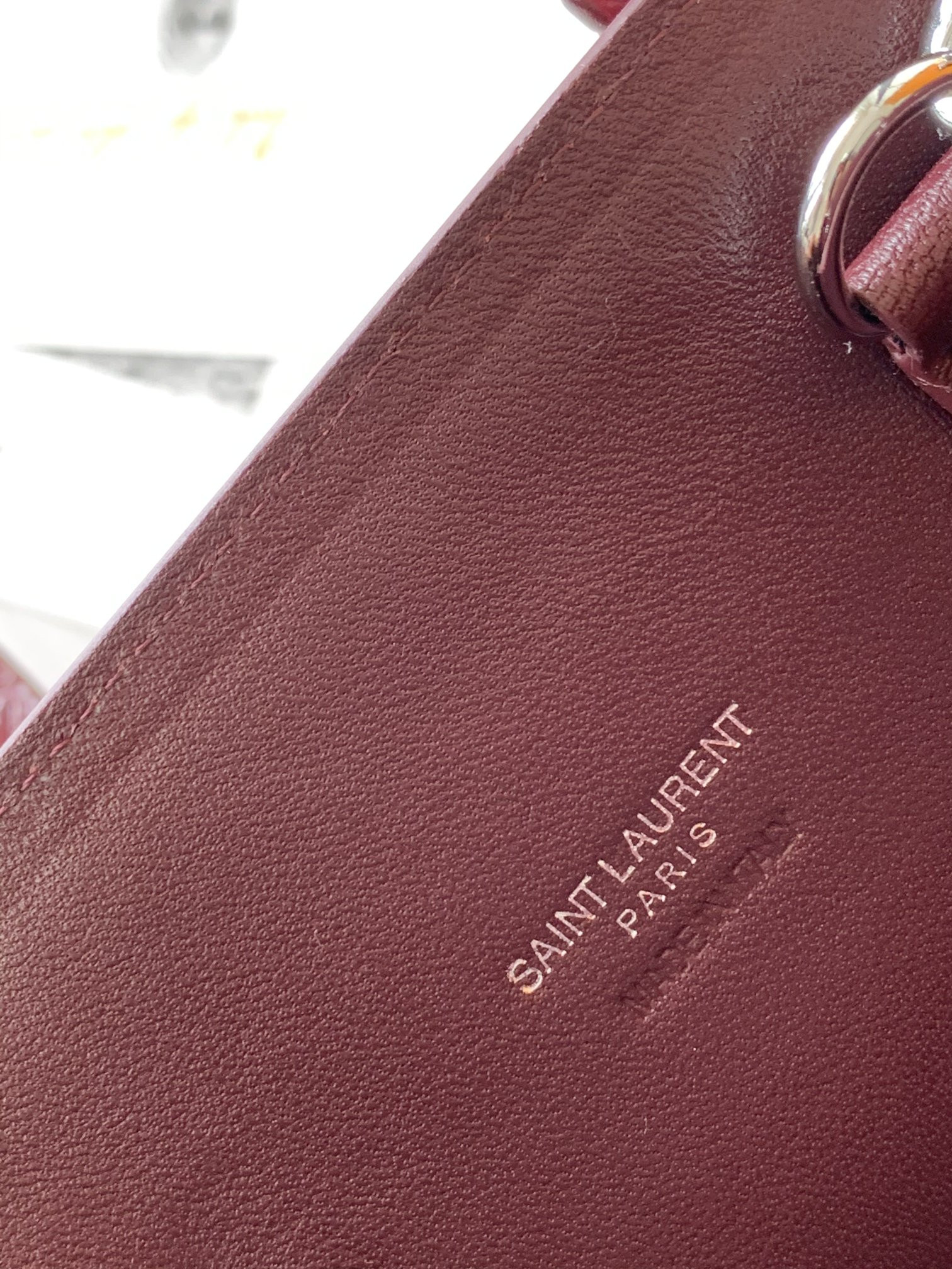 Y*L SAC DE JOUR IN EMBOSSED CROCODILE LEATHER - baby 26x13.5x12.5cm