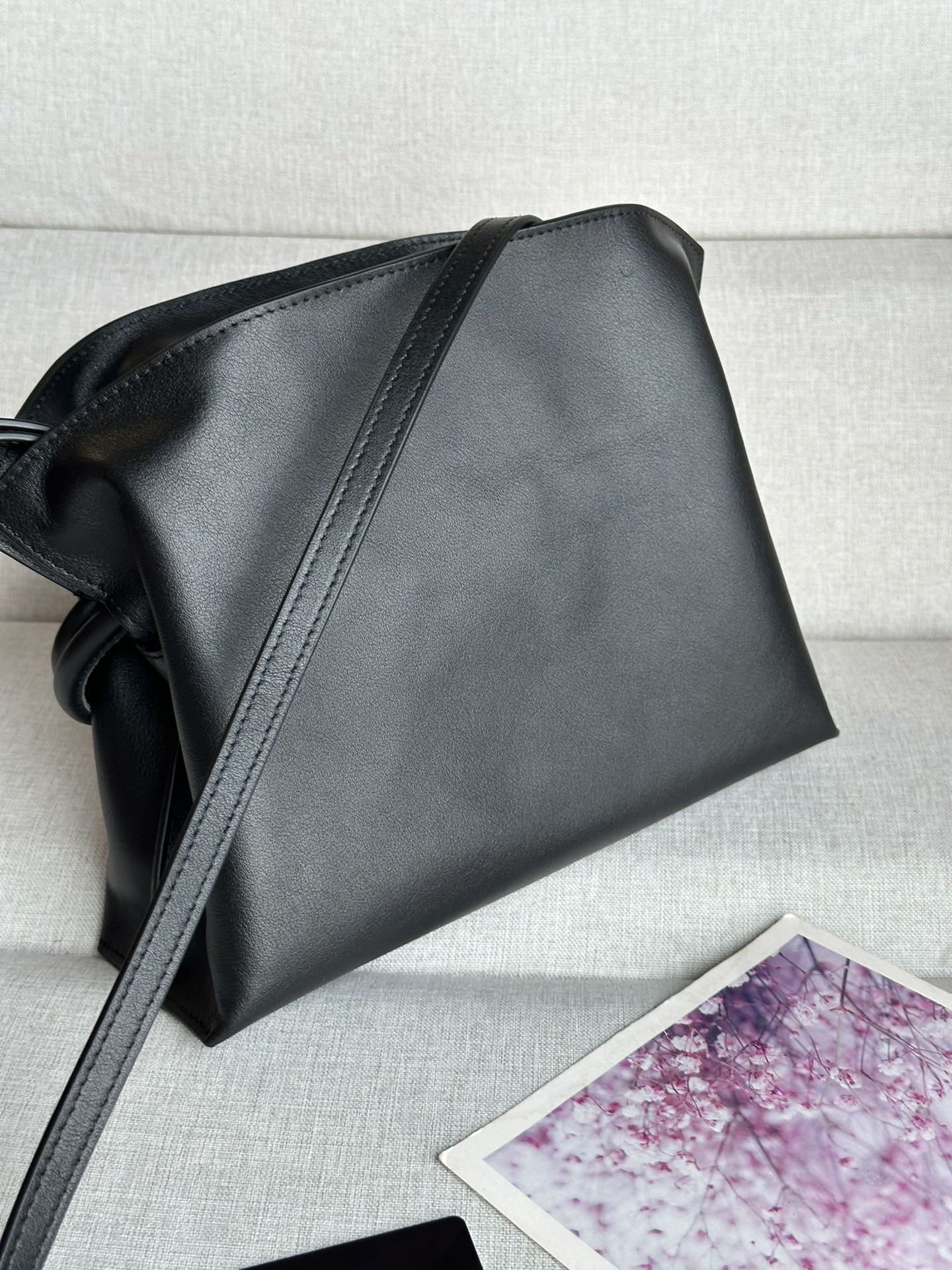 L0ew* Mini Flamenco clutch in nappa calfskin 23.9x9x18cm