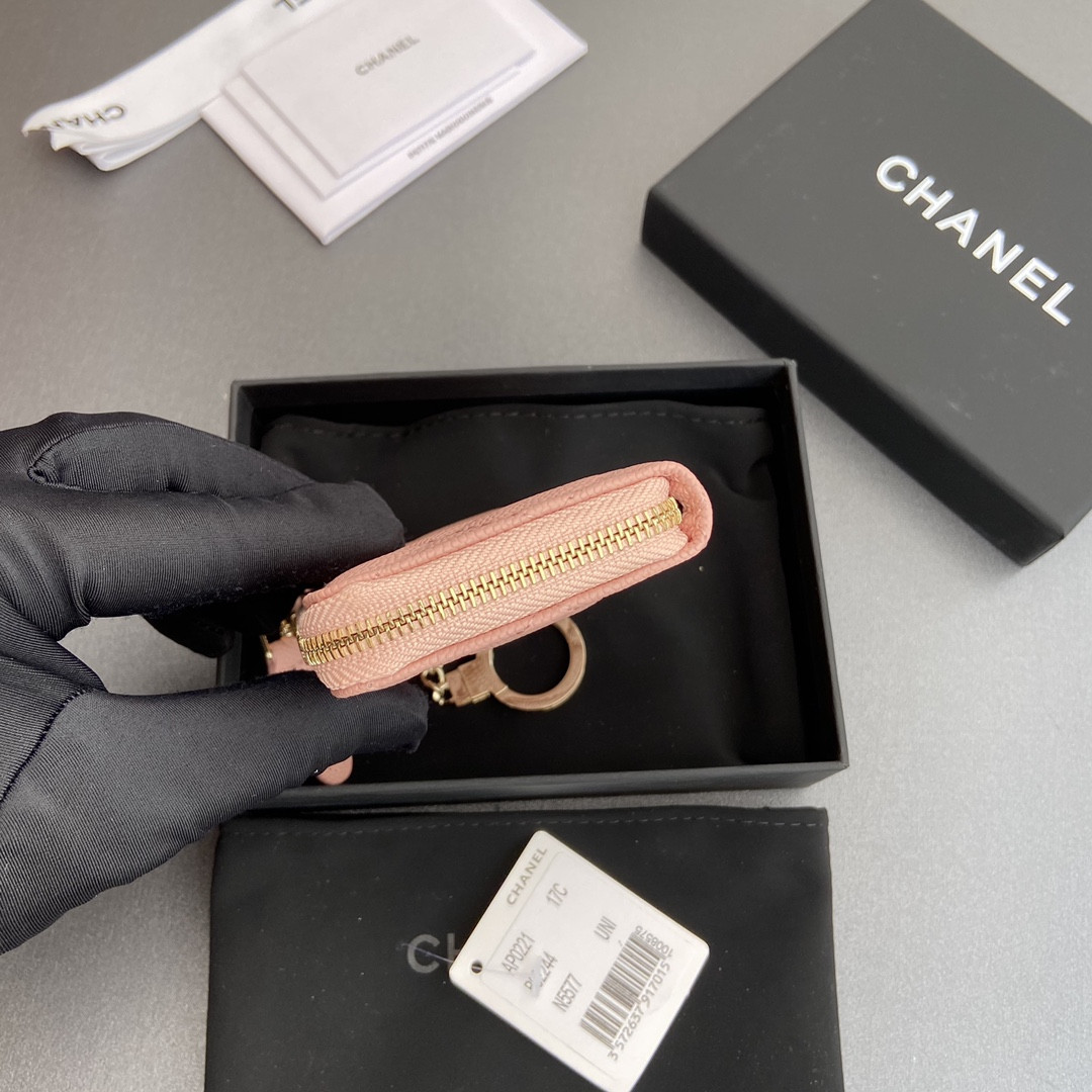 Ch*el Card holder 11.5×7.5×1.5cm