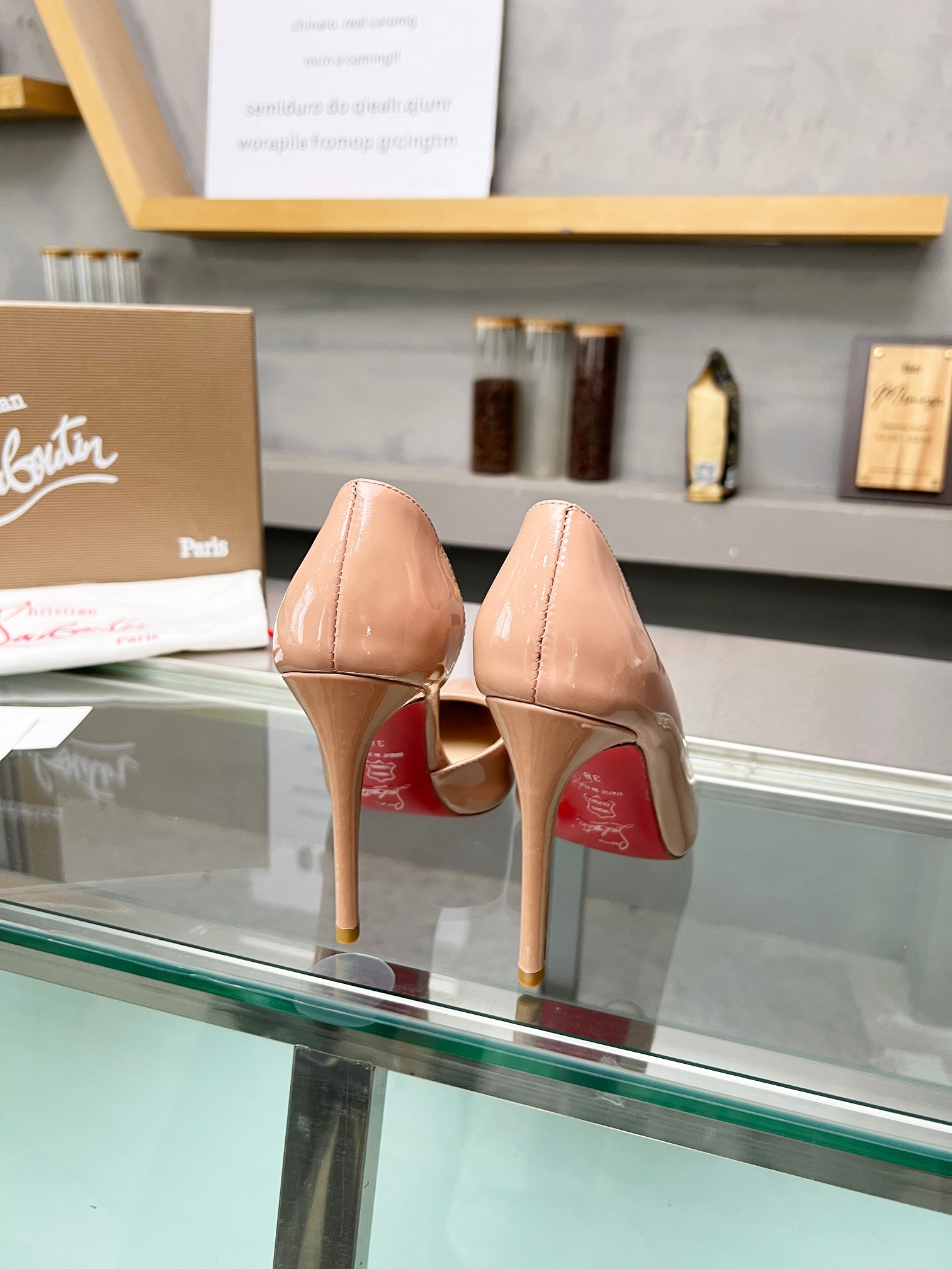 UA Ch**an Louboutin CL red-bottom shoes