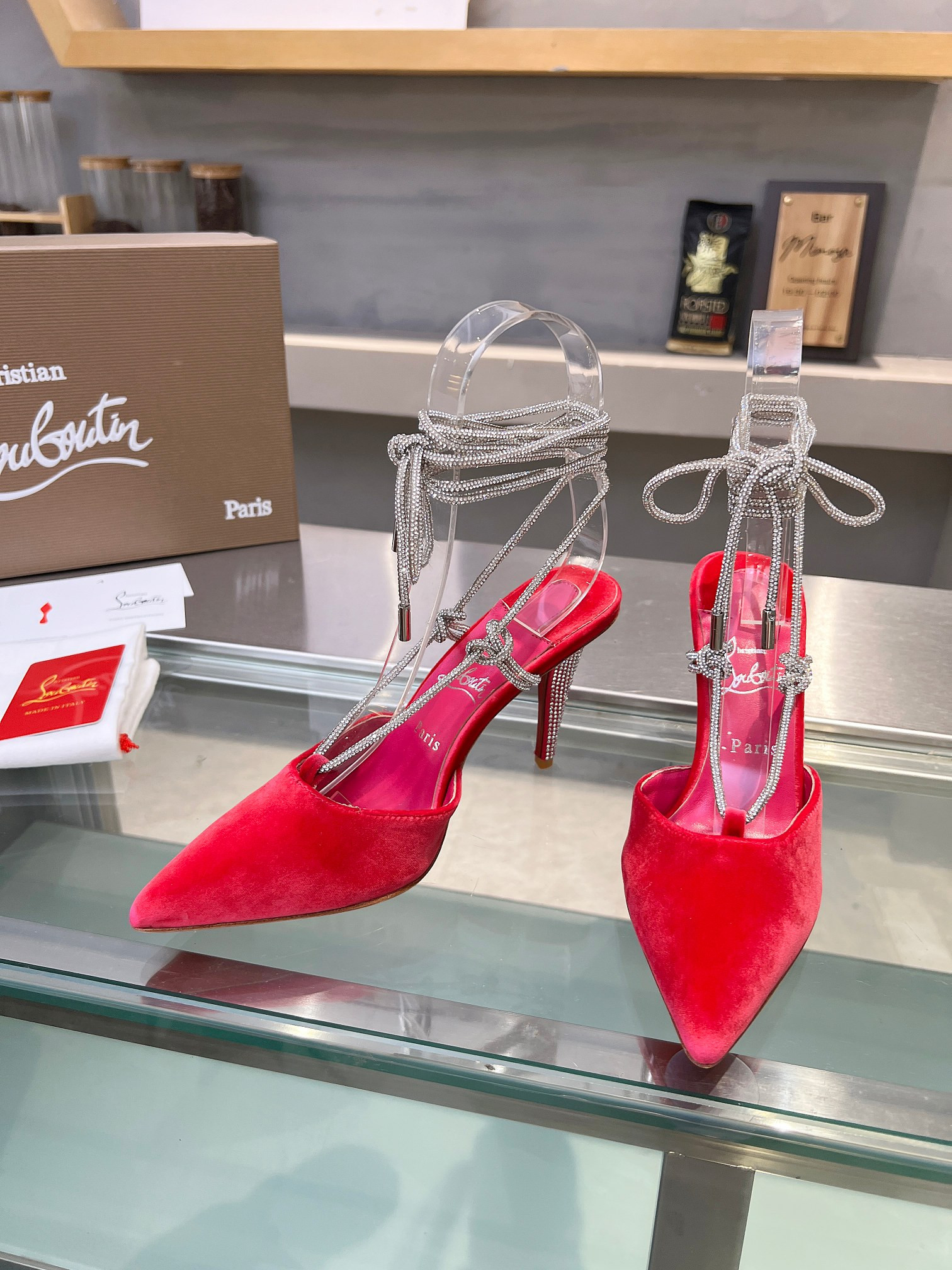 UA Ch**an Louboutin CL red-bottom shoes