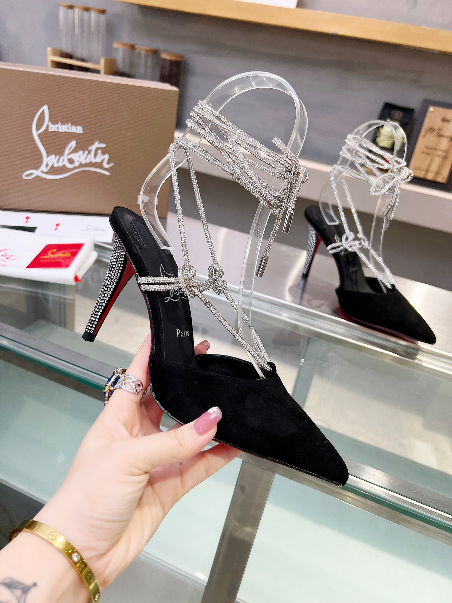 UA Ch**an Louboutin CL red-bottom shoes