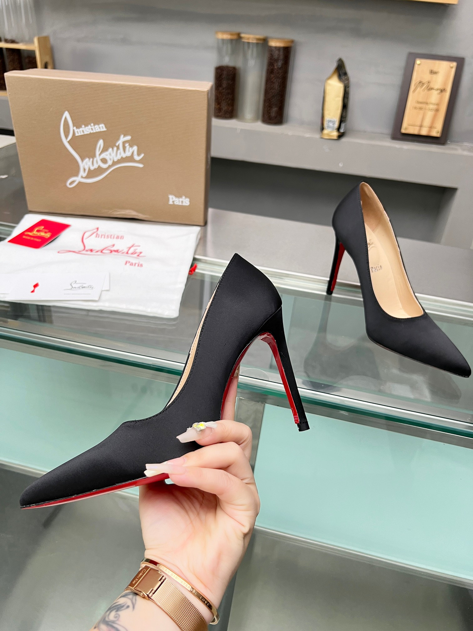 UA Ch**an Louboutin CL red-bottom shoes