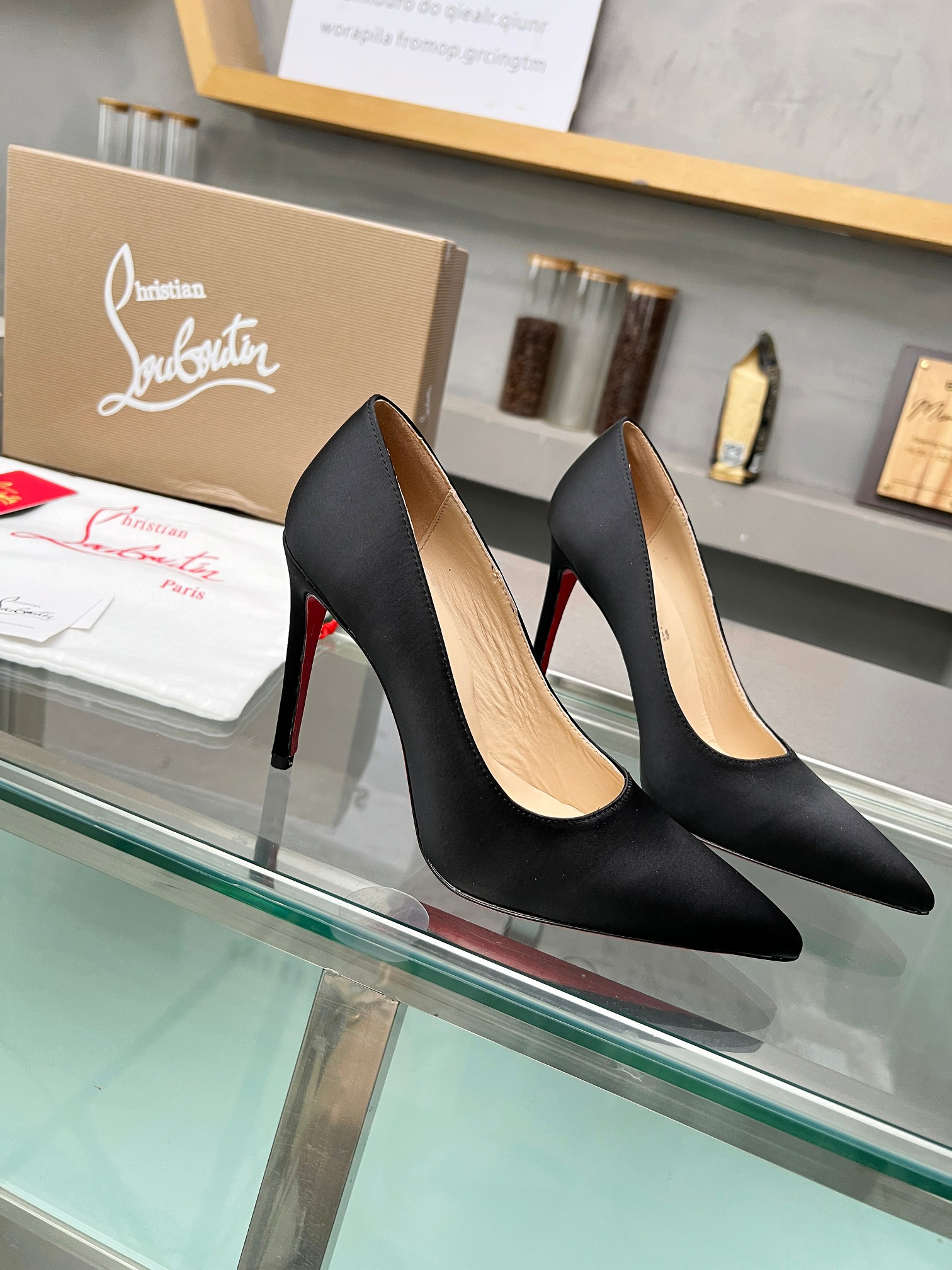 UA Ch**an Louboutin CL red-bottom shoes