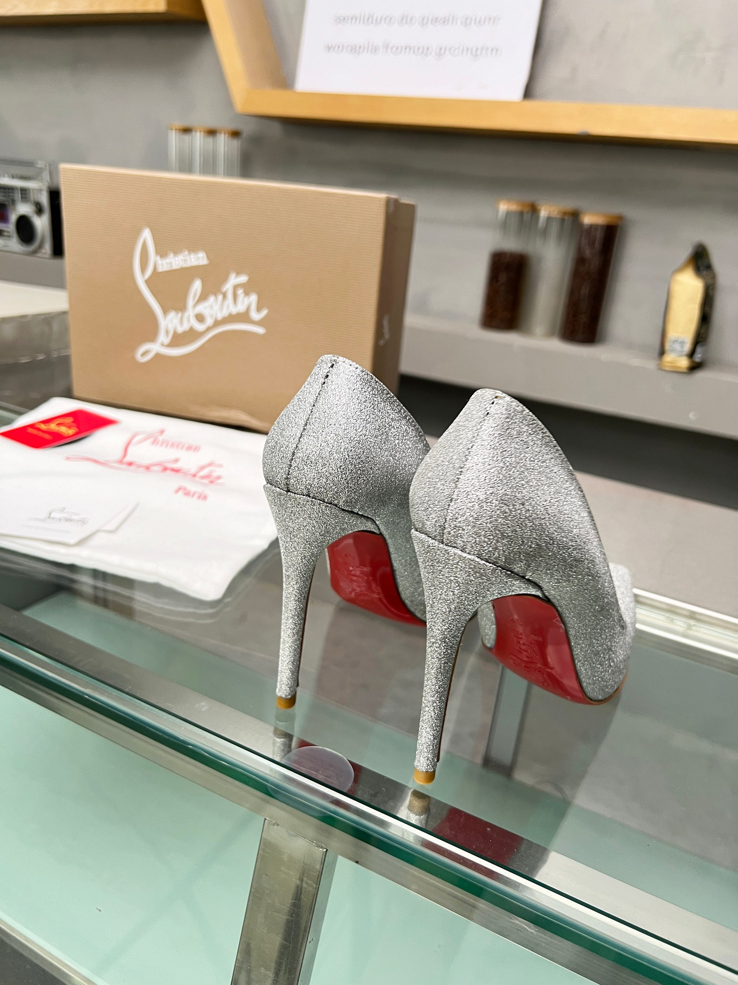 UA Ch**an Louboutin CL red-bottom shoes