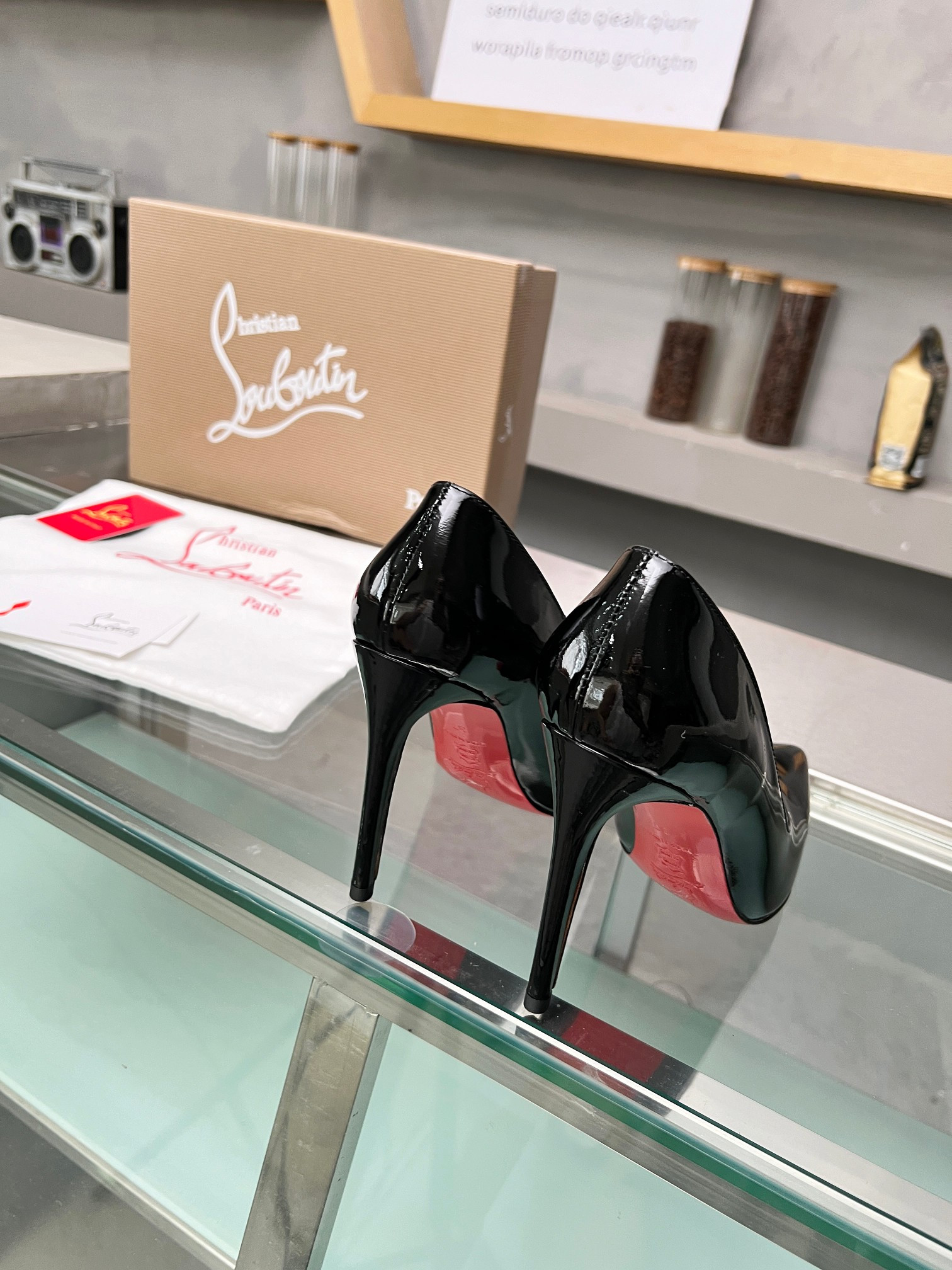 UA Ch**an Louboutin CL red-bottom shoes