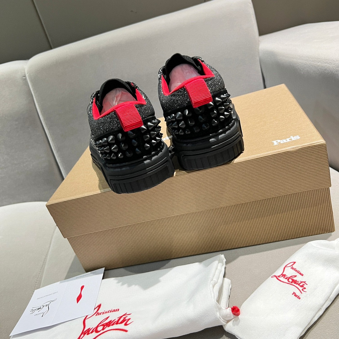UA Ch**an Louboutin 2024 [New]ASTROLOUBI Unisex Thick-Soled Sneakers