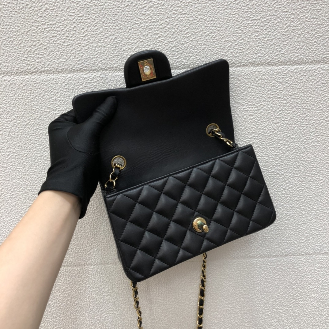 Ch*el MINI FLAP BAG 12 × 20 × 6 cm