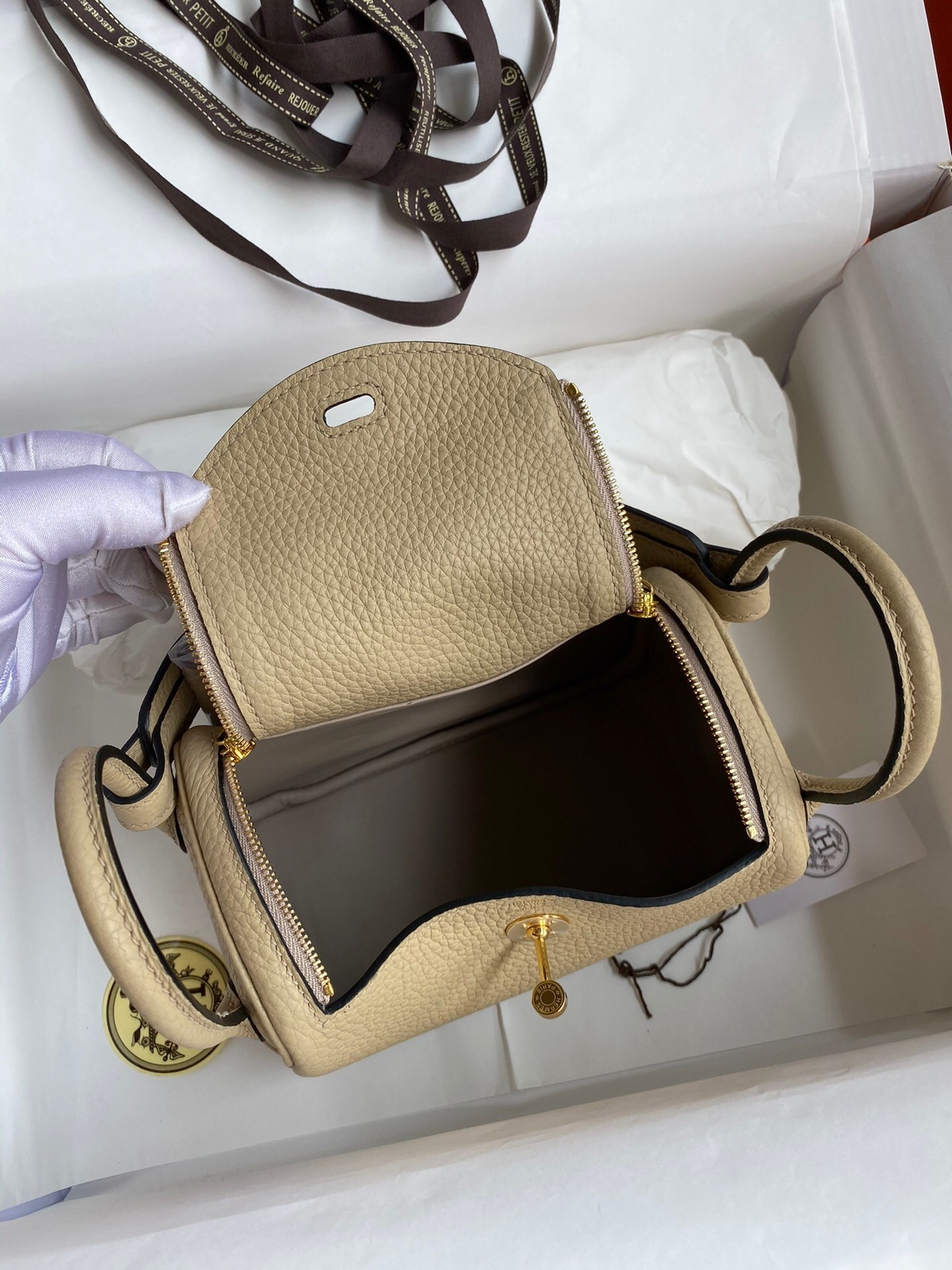 H**mes Mini lindy 19cm