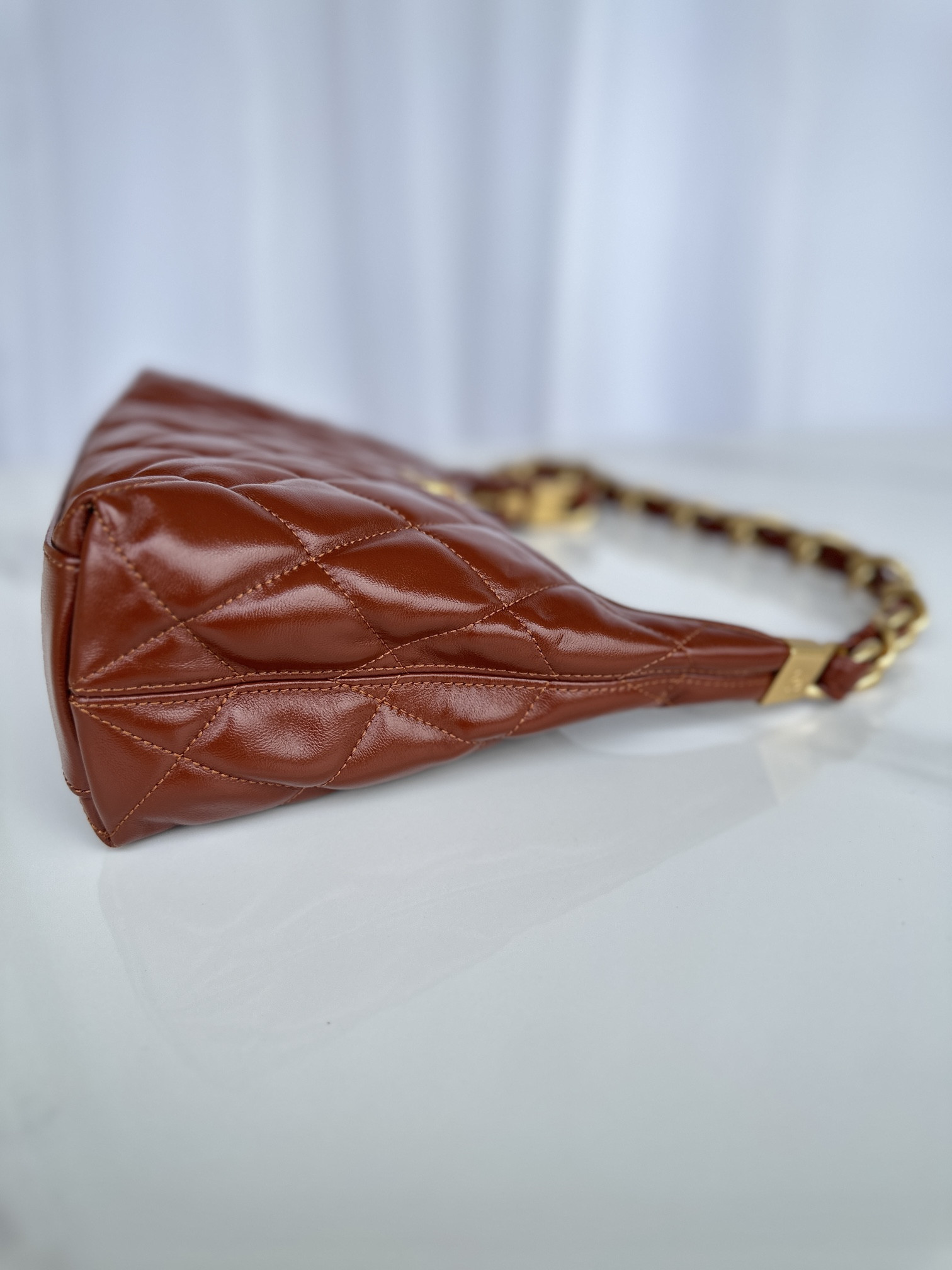 Ch*el Hobo Handbag 30×35×9cm