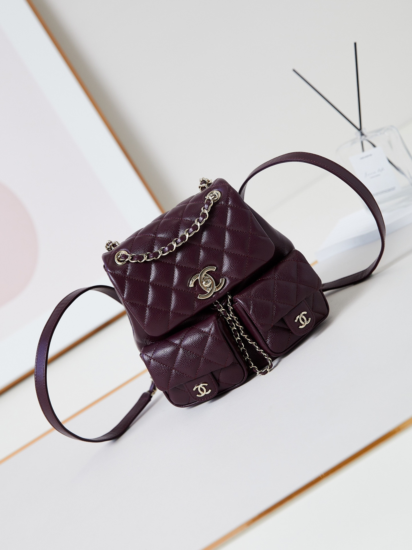 Ch*el Backpack 21x20x12cm