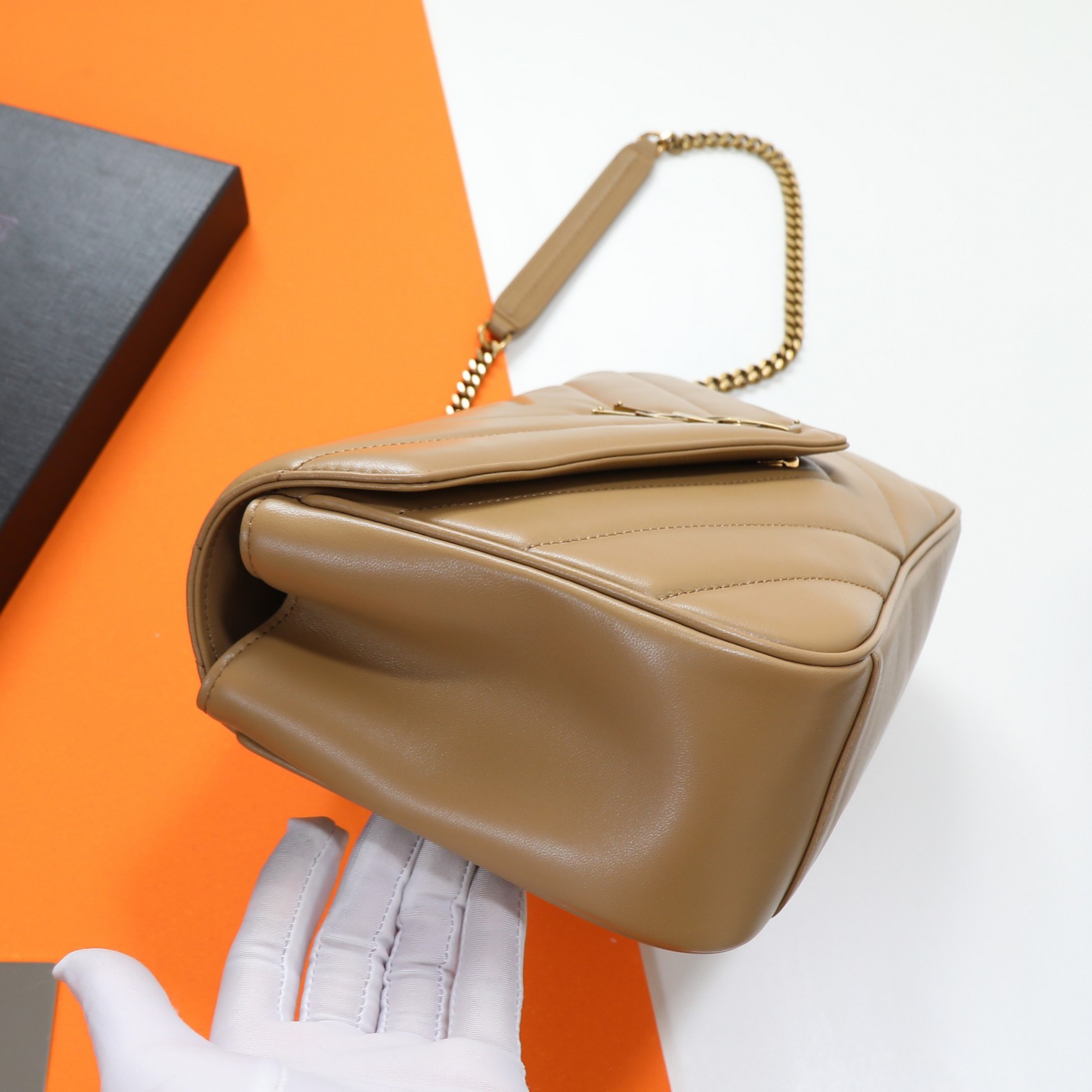 Y*L LOULOU medium in MATELASSÉ lambskin 29x17x8cm