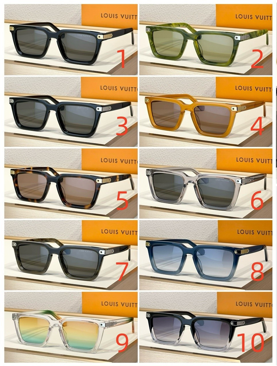 LV Sunglasses Z1974U Z1975U 54-19-145