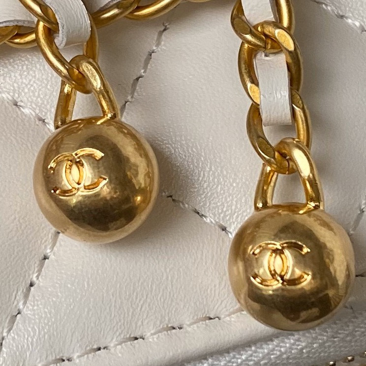 Ch*el Mini box Bag 11x8.5x7cm